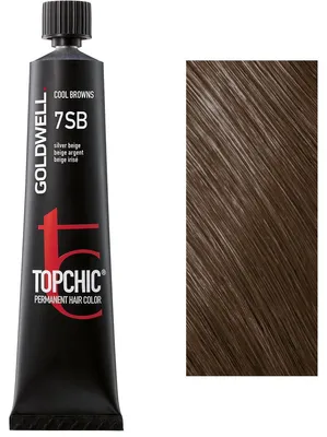 Produktbild von Goldwell Topchic The Browns, Braun, 7SB, Silver Beige, Unisex, 60 ml, Alle Haare
