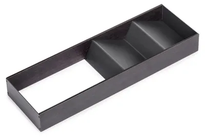 Zdjęcie produktu dla Emuca Organizer do szuflad Orderbox, 150x470 mm, Stal i Drewno, Szary antracytowy