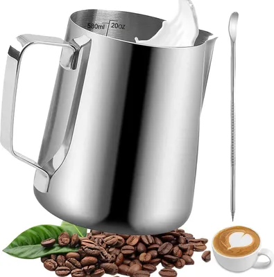 Produktbild von Milchkännchen für Latte Art - 550 ml - Edelstahl