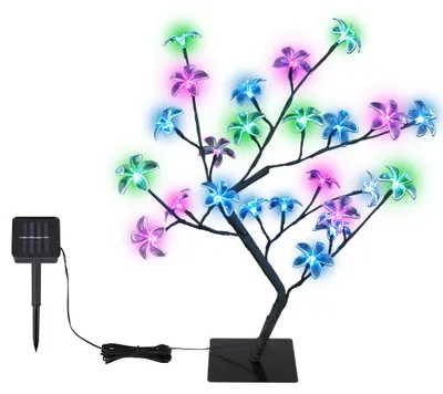 Produktbild von LED Solarleuchte, Schwarz, Metall, Stehend, Schalter, H 60cm