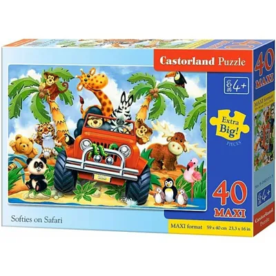 Obrázok produktu pre Castorland Softies na Safari Puzzle 40 dielikov maxi B-040131-1