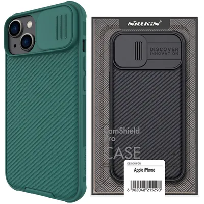 Zdjęcie produktu dla Nillkin Camshield Pro Case Etui Iphone 14 Plus Pancerny Pokrowiec Osłona Na Aparat Kamerę Zielony