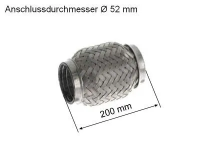 Produktbild von HJS 83 00 8517 Flexrohr Abgasanlage Auspuffrohr für ALFA ROMEO 147 (937)