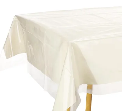 PVC Tischdecke transparent 178x132 cm rechteckig wasserdicht