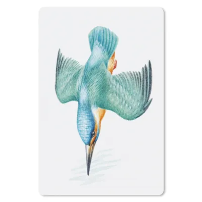 Produktbild von MuchoWow® Mauspad Mousepad Vogel - Federn - Aquarell 18x27 cm - Mousepads - Maus Mat - Pad - Mausunterlage