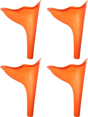 Produktbild von Urinella für Frauen, Weibliches Urinal Silikon Trichter Tragbares Urinal für Frauen Stehend Bis Pinkeltrichter Wiederverwendbarer Frauenurinal(Orange)