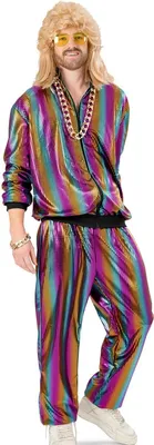 Produktbild von Jogginganzug Kostüm Regenbogen Randy 80er Jahre CSD für Herren