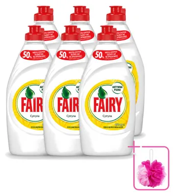 Produktbild von 6 x Fairy Spülmittel Zitrone 450 ml - Sparpackung - 6 Stücke