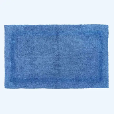 Produktbild von HOMESCAPES XXL-Badematte blau 70x120 cm aus 100% Baumwolle