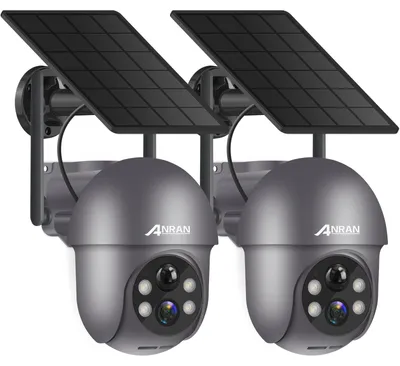 Zdjęcie produktu dla Kamera monitoringu zewnętrznego 2K z panelem słonecznym, obracana o 360 stopni
