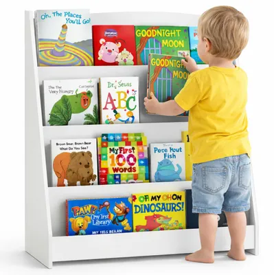 Immagine prodotto di Libreria Montessoriana per Bambini 80x30x88 cm Scaffale in Legno Bianco