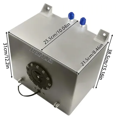 Image de Réservoir de carburant, capacité 20L, capteur de niveau d'huile, argent