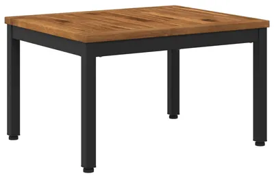 Productafbeelding van Salontafel, natuurlijke kleur en zwart, 50 x 60,5 x 36 cm