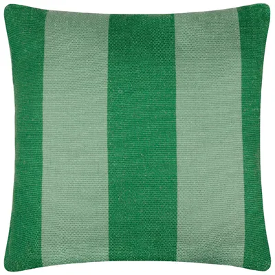 Outdoor-Kissen mit Deck-Streifen, Polyester, Grün, 59x59 cm