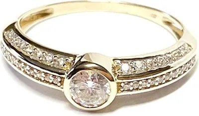 Produktbild von toller Schmuckring in 333/- Gelbgold mit Zirkonia #68