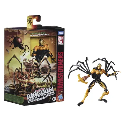 Productafbeelding van Hasbro Blackarachnia, actiefiguur voor verzamelaars, gebaseerd op de animatieserie