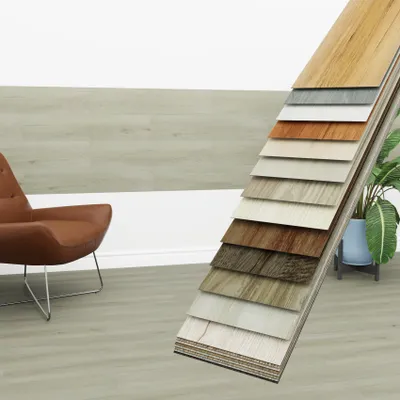 Produktbild von HEXIM Vinyldielen 0,97m² selbstklebend PVC Wandverkleidung Bodenbelag Holzoptik 91x15cm Paneele für Wand & Boden Holzdielen grau (7 Dielen Misty Ash - 1814-1)