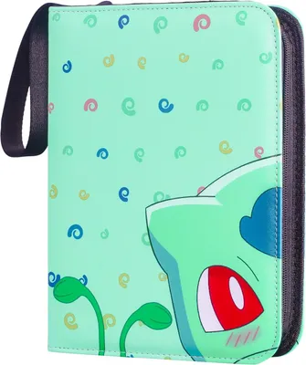 Produktbild von Pokémon Sammelkarten Album, Karten Sammelalbum, 50 Seiten 400 Sammelalbum Karten Kapazität, Tragbarer Wasserdichter Sammelalbum, Mit Reißverschluss