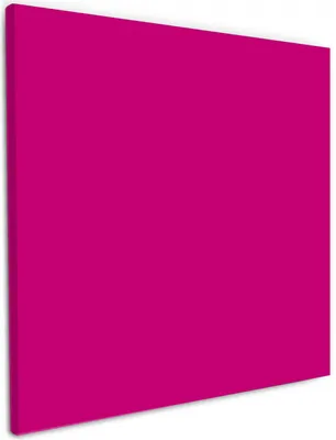 Produktbild von Wallario Premium Leinwandbild Pink in Größe 50 x 50 cm