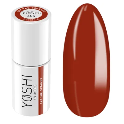 Produktbild von Yoshi | Hybrid-Nagellack - 604 Let the Scarlet - Hybrid-Gellack - Hybridlack - UV LED - 6ml - Profi Qualität - Rot