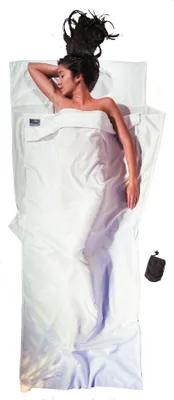 Produktbild von Cocoon Reiselaken Aus Seide Und ägyptischer Baumwolle Weiß 220 x 90 cm Weiß 220 x 90 cm