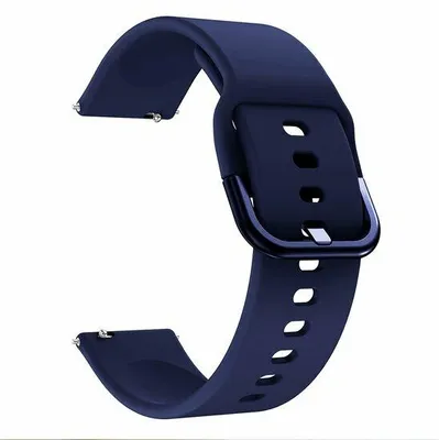 Produktbild von By Qubix Silikon Sportarmband - Dunkelblau - passend für Samsung Galaxy Watch 6 classic - 43 mm & 47 mm
