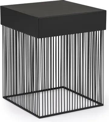 Produktbild von Couchtisch Yasline 40 x 40 x 50 cm Stahl Schwarz