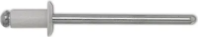 Produktbild von ISO15977 Blindniete Flachrundkopf 3.2x 8 Aluminium mit Stahldorn RAL9010 weiß