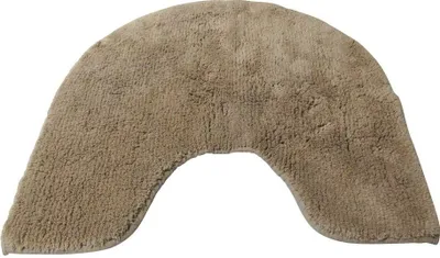 Produktbild von Batex WC-Vorleger mit Ausschnitt Toilettenvorleger Klovorleger Teppich 55x60 cm Duo Baumwolle taupe