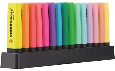 Immagine prodotto di STABILO BOSS ORIGINAL evidenziatore 15 pz Punta smussata Multicolore