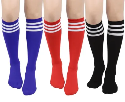 Image de Chaussettes pour uniforme de cheerleader - Collants - Blanc et rose - Taille unique - Pour femmes