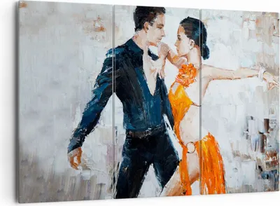 Produktbild von Bild auf Leinwand - Leinwandbild - tanzen sie - 165x110cm - Wand Bild - Wanddeko - Wandbilder - Leinwanddruck - Bilder - Kunstdruck - Wanddekoration - Leinwand bilder - Wandkunst - CE165x110-3772