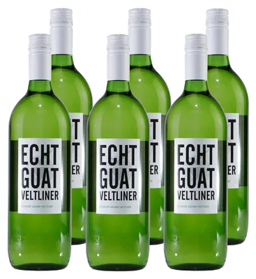 Produktbild von ECHT GUAT Grüner Veltliner -trocken- (6 x 1,0L)