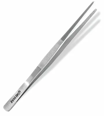 Productafbeelding van Grilltang - Roestvrijstalen kooktang voor het opmaken en serveren van gerechten - 20 cm, recht