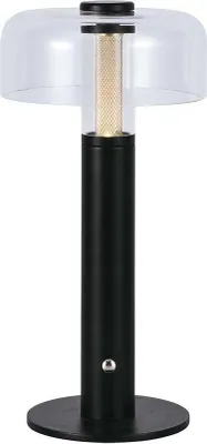 Image de Lampe de table 1W 100lm LED USB avec batterie rechargeable noir