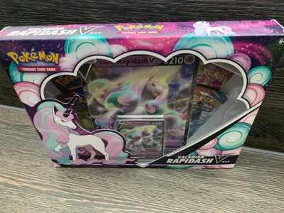 Produktbild von Pokémon Galarian Rapidash Gallopa V Box Pokemon May V Box Englisch  &
