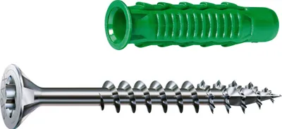 Produktbild von Spax Universalschrauben + Dübel 5.0 x 60 mm TX 20 - 4er Set
