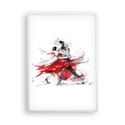 Produktbild von Gerahmtes Poster - Weißer Rahmen - Tanz Aktion Aktivität - 70x100 cm - Wand Bild - Wanddeko - Wandbilder - Kunstposter - Wandposter - Bilderrahmen - Bilder - Kunstdruck - Wandbild - P2WPA70x100-3052