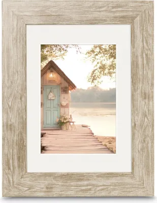 Image de Cadre photo en plastique "Cottage", marron, 15 x 20 cm