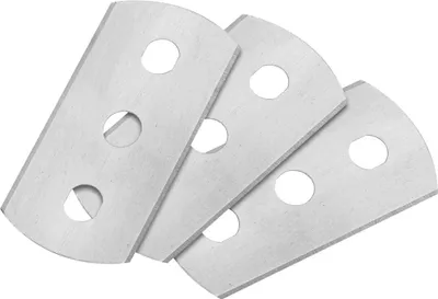 Produktbild von Stanley Rogers Ersatzklingen für Reinigungsschaber, extra scharfe Klingen aus Edelstahl für Herd- und Kochfeldreiniger (Farbe: Silber), Menge: 3 Stück