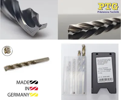 Produktbild von PTG PROFILINE Metallbohrer HSS-Co5 kobalt, 3-kantig, 4-10mm, 5er-Satz