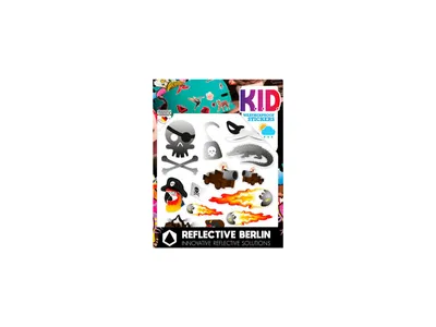 Produktbild von Reflective Berlin Reflexaufkleber K.I.D. Piraten