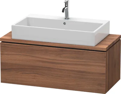 Produktbild von Konsolenunterschrank L-CUBE 400x1020x477mm nussbaum natur nussbaum natur