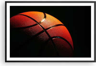 Produktbild von Gerahmtes Poster - Schwarzer Rahmen - Basketball Spiel Sport - 91,5x61 cm - Wand Bild - Wanddeko - Wandbilder - Kunstposter - Wandposter - Bilderrahmen - Bilder - Kunstdruck - Wandbild P2BAA91x61-2225