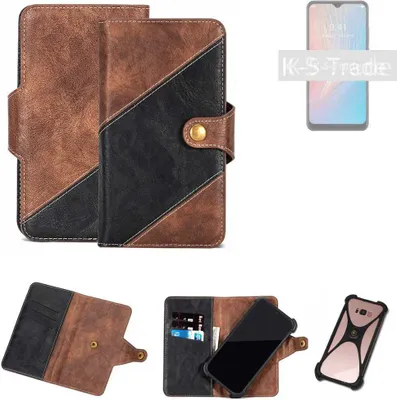 Produktbild von K-S-Trade Handyhülle Schutzhülle Bookstyle Case kompatibel mit ZTE Axon 10 Pro 5G Klapphülle Cover Hülle Schutztasche 1x