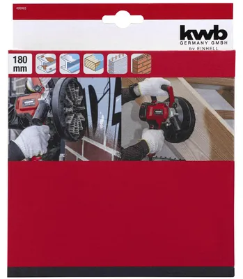 Produktbild von kwb by Einhell Zubehör Wandbearbeitungssystem Schleifbürste Ø 180 mm