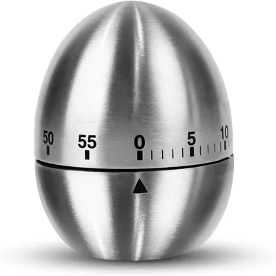 Produktbild von Eieruhr 55 Minuten, 0 bis 55 min, Edelstahl, mechanischer Kurzzeitmesser, zum Kochen