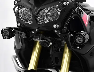 Produktbild von LED Zusatzscheinwerferset inkl. Halteset für Abblendlicht mit Gehäuse kompatibel mit Yamaha XT 1200 Z Super Ténéré