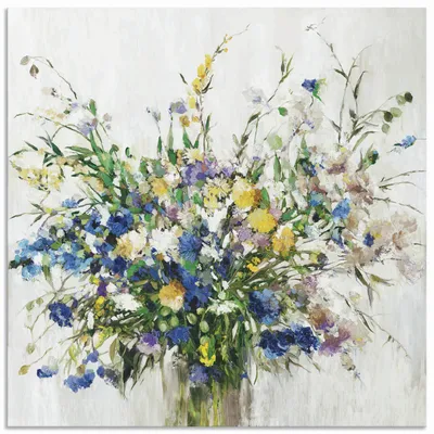 Produktbild von ARTland Wandbild Alu für Innen & Outdoor Wildblumenstrauß Größe: 40x40 cm