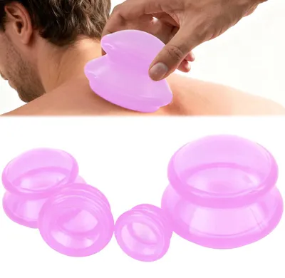 Obrázek produktu pro Sada čtyř silikonových kelímků pro masáž celého těla